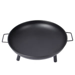 IPRee Outdoor Courtyard Round Brazier Portable Wood Stove 4-5 People Household Charcoal Heating Stove Portable Firepit Outdoor Yard Garden Picnic Campfire Grill Rack