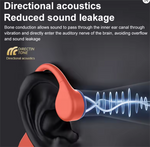 X20 Bone Conduction Earbuds Wireless Bluetooth Headphones with 32G Memory 13mm Speaker Long Battery Life MP3 Dual Mode IPX8 Waterproof Sports Earphones