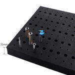 LinkMejor Router Bit Storage Tray Holder Holds 110 Bits High-Density Foam Organizer for 1/2 Inch and 1/4 Inch Shank Bits Portable and Impact Resistant