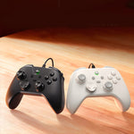 G4 Wired Gaming Controller 1000Hz Polling Rate Carbon Film Joystick Dual Vibration Turbo Gamepad Compatible with Switch PC Android
