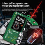 LinkMejor V30 Digital Multimeter Infrared Thermometer Measures AC/DC Voltage Current Resistance Capacitance Frequency Dual Power Options Flashlight V~Alert 4:1 Object Distance Ratio