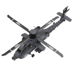 LinkMejor F11-N 1:32 AH-64 Apache Scale 2.4G 6CH Altitude Hold Optical Flow Positioning Dual Brushless Motor Flybarless RC Helicopter RTF