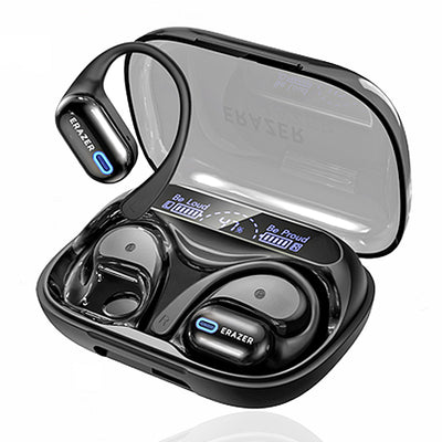 LinkMejor XP18 TWS Headset Wireless bluetooth 6.0 Earphone 13mm Titanium Unit ENC Noise Cancelling 3000mAh Battery LED Screen Digital Display IPX5 Waterproof Power Bank Function Earhooks Sports Headphones