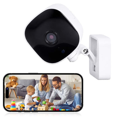 K14 WiFi Window Security Camera 1080P Full HD Wide-Angle Lens Full-Color Night Vision Motion Two-Way Audio 24/7 Runtime Remote Monitor Smart Surveillance Camera for Home Office