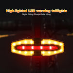 LinkMejor Bicycle Solar Charging Wireless Remote Control Turn Signal Taillights USB Rechargeable Waterproof Bike Rear Light for Outdoor Night Riding Safety