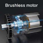 Drillpro 2 in1 520N.M Brushless Impact Cordless Electric Wrench Power Tool W/ 1/2 x Battery