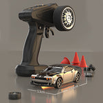 M4 M5 1/43 2.4G 4WD Drift RC Car Mini Race LED Light Radio Control High-Speed Motor On-Road Racing Proportional Control Vehicle Model Boys Gifts Outdoor Toys