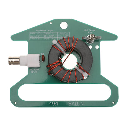 49:1 Balun Transformer HF Reception Antenna BNC Female Connector 5-35MHz Frequency Range 50W Power Rating Lightweight