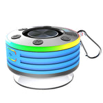 T7 IPX7 Waterproof Speaker RGB Portable bluetooth Speaker with Suction Cup Stereo Subwoofer LED Display TWS Hands-free Call FM Radio Indoors Outdoors Speakers for Bathroom Party