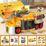 Multifunctional Racing Rescue Vehicle Deformed Engineering Fire Truck Alloy Fire Truck Police Cars with Water Spray Function Kids Fire Engine Toy