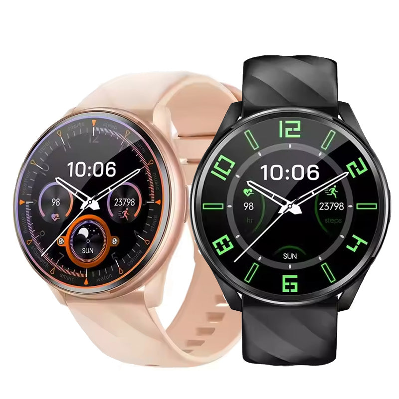 KT77 1.46-inch HD Screen bluetooth Call Heart Rate Blood Pressure Blood Oxygen Monitor Sleep Monitoring Breathing Exercise Multi-sport Modes IPX8 Waterproof Smart Watch
