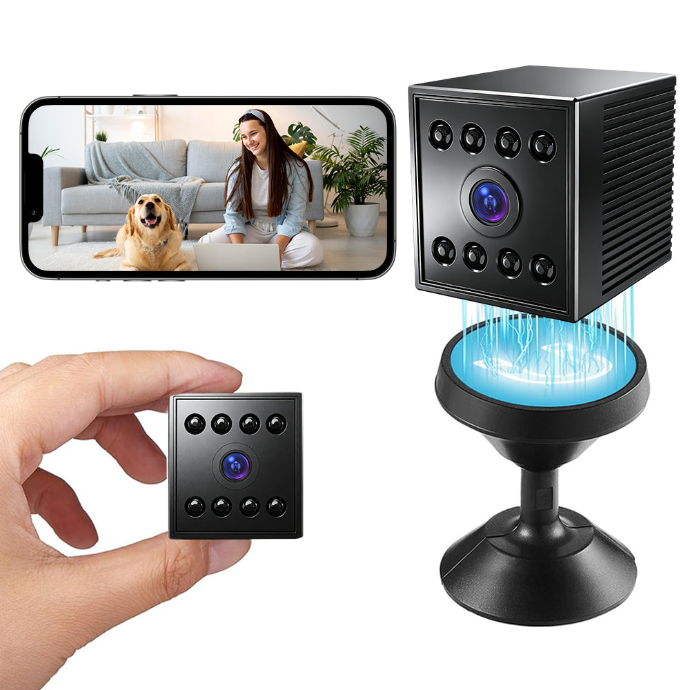 W10 1080P HD Wireless Security Camera 2.4GHz WiFi Night Vision Motion Alert 130° Wide Angle Smart Home Surveillance Cam Magnetic Mounted