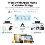 2Pcs LinkMejor SNZB-02DR2 AirGuard TH 3.6'' LCD Zigbe Temperature Humidity Sensor App Monitoring Work with Apple Home Via Matter Bridge
