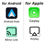 4 in 1 Car Wireless Adapter CarPlay Android Auto for Airplay Mirror Link Bluetooth WiFi Dual Band Smart Box for Apple Android