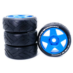 4PCS 1/8 Rally Drift On-Road Tires Wheels 17mm Hex for ARRMA INFRACTION LIMITLESS FELONY F1 ZD RC Car Vehicles Model Parts