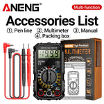 LinkMejor SZ308 Digital Multimeter Handheld AC/DC Voltage Current Resistance Ammeter with Diode Wave Output HFE Transistor Measurement and Low Battery Indication