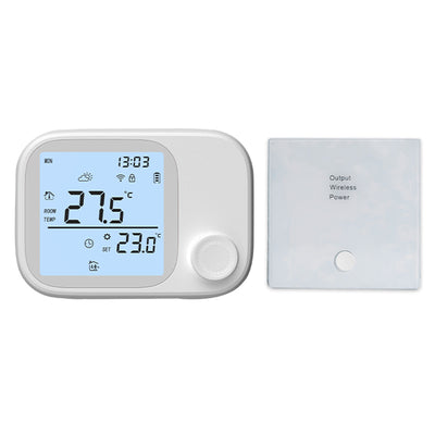 WiTH6 Smart WiFi Wireless Boiler Thermostat RF433 7 Day Programmable LCD Display Child Lock Smart Thermostat Voice Control with Alexa Google Home