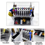 Mobile Phone Screwdriver Storage Box Multi-Functional Compartments Portable Design Tool and Component Organizer High-Quality Plastic