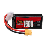 LinkMejor 2S 7.4V 1500mAh 120C 11.1Wh LiPo Battery XT60 Plug for RC Drone