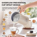 LinkMejor MK-202 4-in-1 Electric Milk Frother Frothing Foamer Chocolate Mixer Cold/Hot Latte Cappuccino Fully Automatic Milk Warmer