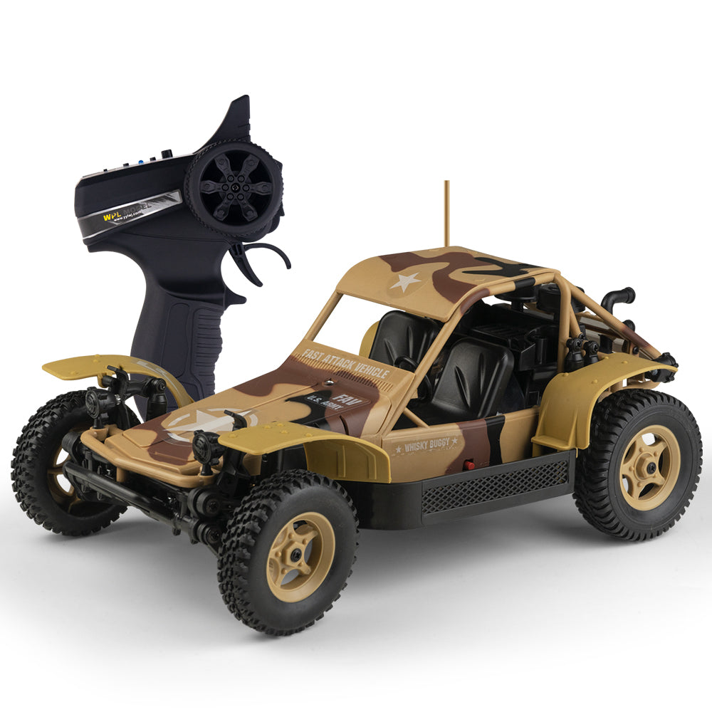 LinkMejor WP14 RTR 1/16 2.4G 4WD RC Car Off-Road Truck Full Proportional Fast Attack Vehicles Model Toys