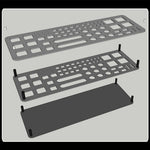 63 Holes Screwdriver Storage Rack  Tool Pallet Screwdriver Bit Holder for Hex Cross Screw Driver RC Tools Kit