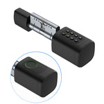 Tuya TTlock Smart Electronic Door Lock 60-90mm Aluminum Alloy Lock Fingerprint App Remote Control Multi Unlock Modes Cylinder Core Adjustable Keyless Entry Doorlock for Home Hotels Security