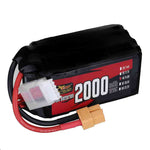 LinkMejor Power 14.8V 2000mAh 120C 4S LiPo Battery XT60 Plug for RC Drone