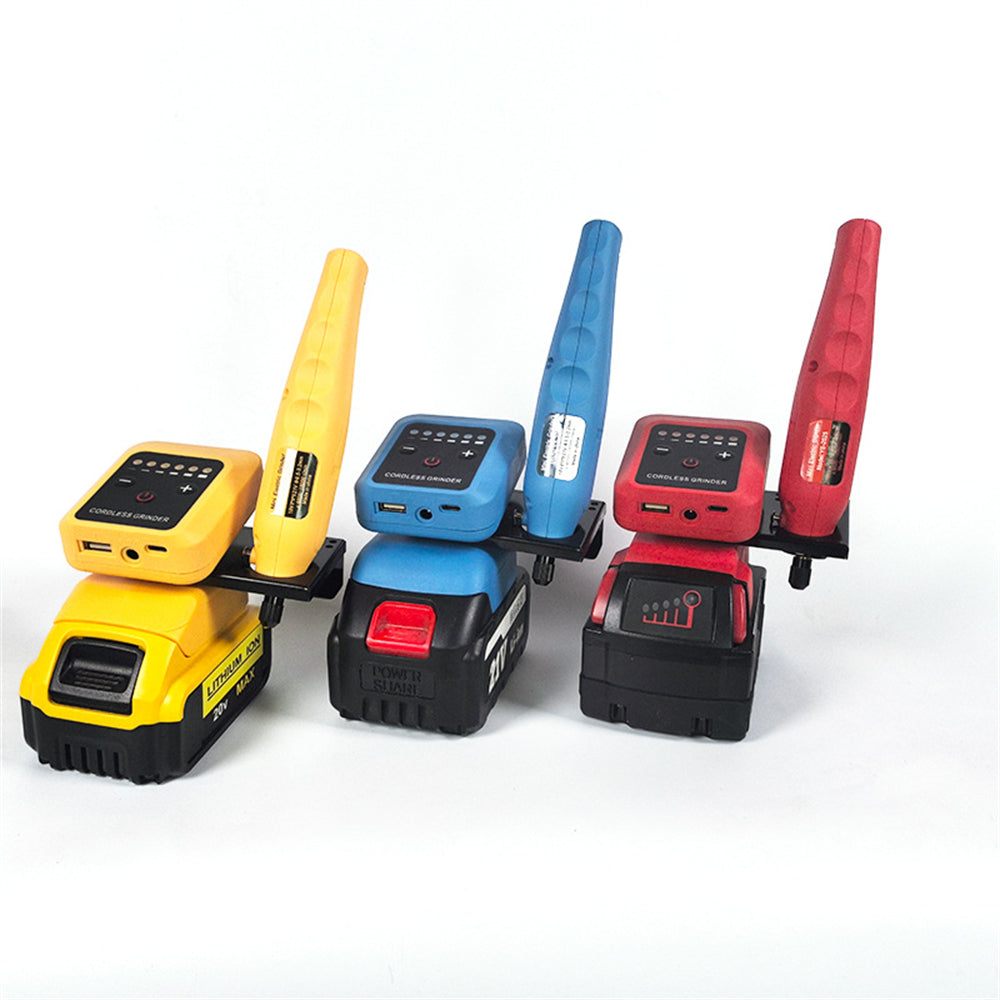 Cordless Lithium Grinder 80W 18000rpm For Makita DEWALT Milwaukee 18V-21V Batteries Grinding Polishing Cutting Carving Tool