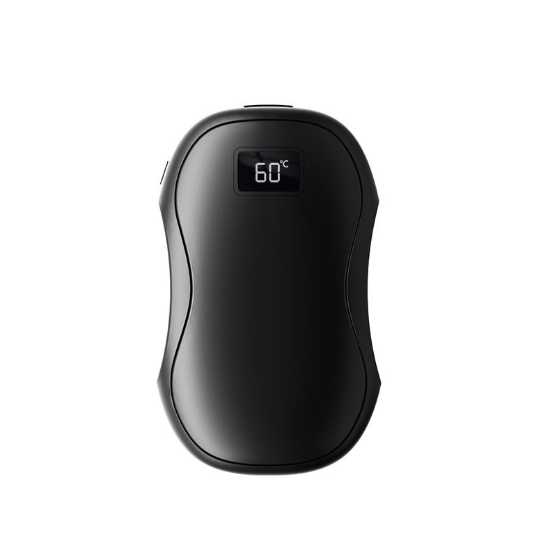 2 In 1 Magnetic Hand Warmer Creative Split Power Bank Mini Dual-sided Heating Hand Warmer with Digital Display Magnetic Adsorption
