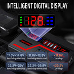 Car Inverter 12V to 110V 24V to 220V Multi-functional 200W Car Truck Converter  Intelligent Digital Display Car Charging Socket