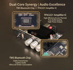 Sinilink Audio XY-T2001P Mono Bluetooth Audio Amplifier 200W DC 12-30V WAV FLAC APE MP3 Independent High and Low Frequency Adjustment TWS True Wireless Pairing