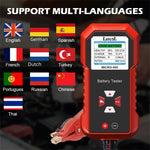 Lancol MICRO-500 Battery Tester 12V Lead-Acid Lithium CCA 40-3000 Color LCD Display QR Code Storage Multi-Language Support