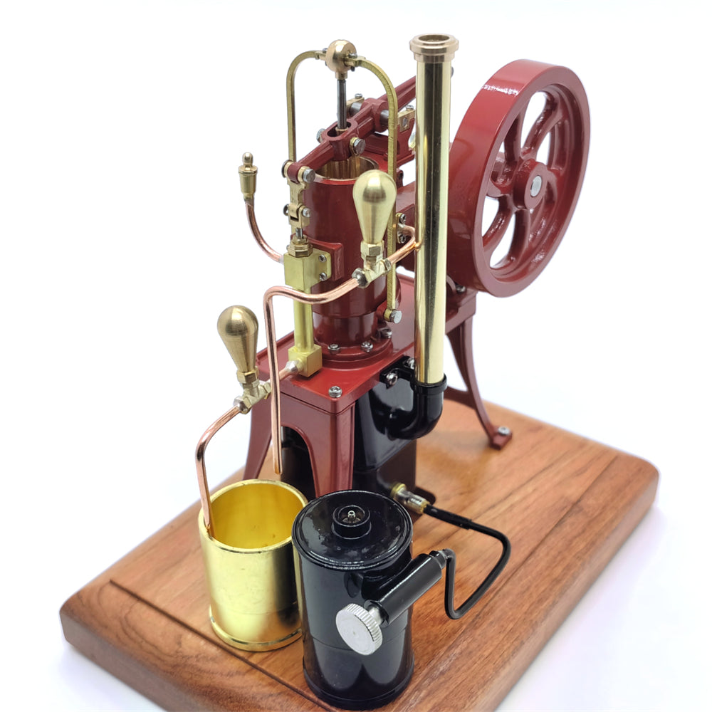 LinkMejor R01 1/12 Stirling Hot Air Pump Engine Model Water-cooled External Combustion Engine Copper Castings Physics Science Experiment for Children