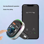 T81 Car MP3 Player Bluetooth 5.3 FM Transmitter QC3.0 PD 30W Fast Charging Charger 7 Color Lights Supports Hands-Free Calling