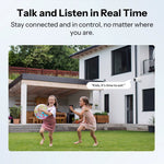 LinkMejor CAM-B1P Outdoor Smart Security Camera 2K HD With AI Human Detect IP65 Weatherproof 180° Pan Voice Control with Alexa Google Home