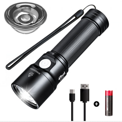 LinkMejor 4TOOL ED20 XPH50.2 2200LM TIR Lens Strong LED Floodlight Built-in 4800mAh 21700 Battery Type-C USB Rechargeable Ultra Bright Powerful Flashlight Mini Torch