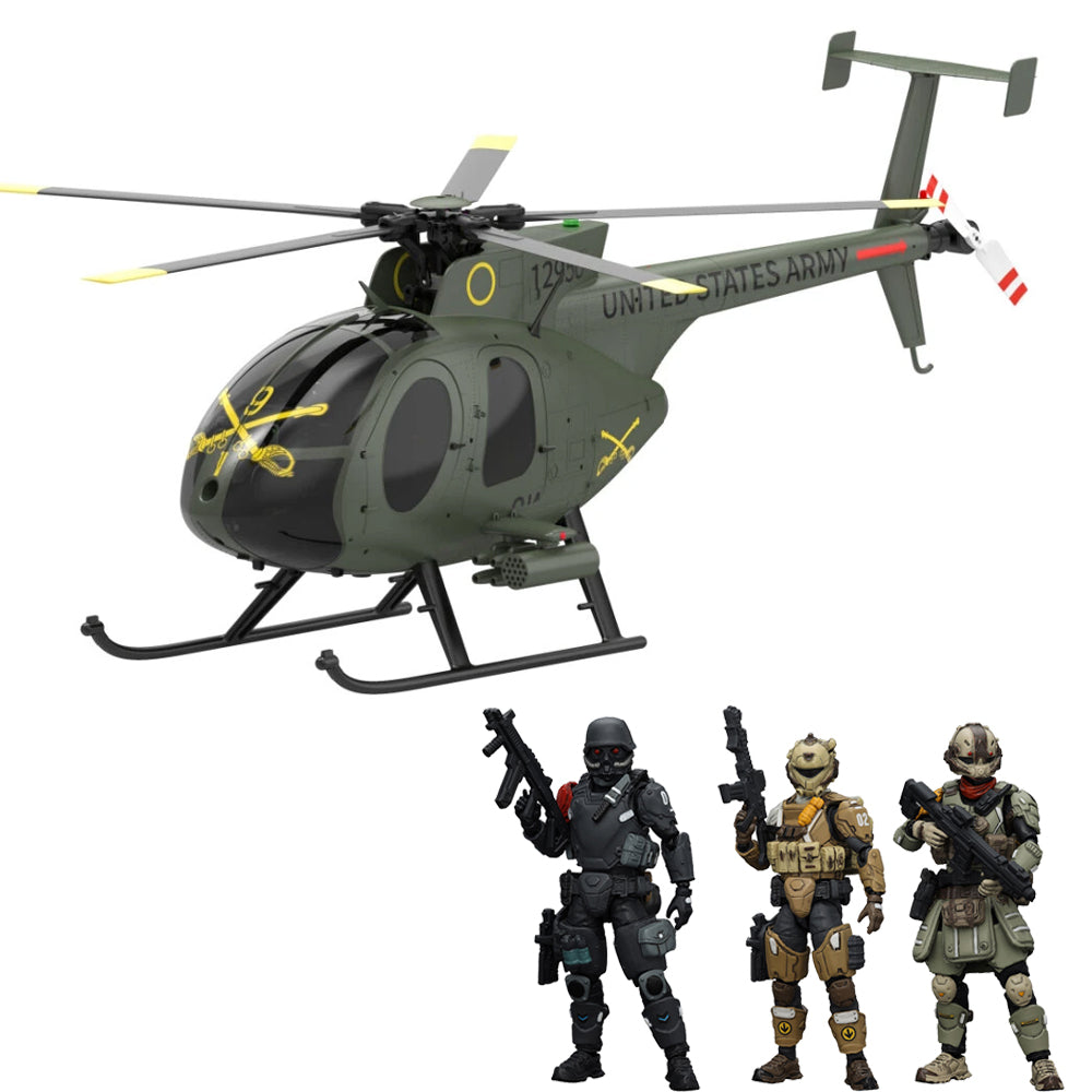 LinkMejor 1/25 XS-01 XS-02 XS-03 Night Raid Pilot / Assault Pilot / Tactical Night Raid Pilot Model Applicable for Eachine E220S MD500 RC Helicopter(Not Include the RC Helicopter)