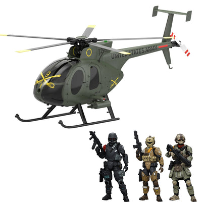 LinkMejor 1/25 XS-01 XS-02 XS-03 Night Raid Pilot / Assault Pilot / Tactical Night Raid Pilot Model Applicable for Eachine E220S MD500 RC Helicopter(Not Include the RC Helicopter)