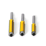 8mm Shank 4 Flute Tungsten Steel Router Bit with Bearing for Wood Trimming Deburring Fillet Rounding Engraving
