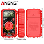 LinkMejor Professional Digital Multimeter High Precision AC/DC Voltage Current Resistance Tester with Low Battery Indication ABS Material Ideal for Electrician Maintenance Tasks
