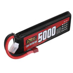 LinkMejor Power 7.4V 5000mAh 120C 2S LiPo Battery T Plug for RC Car