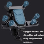 LinkMejor 360° Rotation Adjustment 4.7''-7.0'' Shockproof Bicycle Phone Holder for Motorcycle Bike Handlebar Rearview Mirror Mount