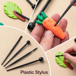 27pcs Clay Tools Kit Pottery Tools High Quality Wood and Stainless Steel Sculpting Kit Multi Functional Polymer Clay Tools Air Dry Clay Set