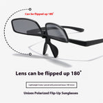 Flip Up Polarized Sunglasses for Men Women Fashion Driving Fishing UV400 Protection Outdoor Sun Glasses