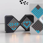 LinkMejor Matrix Electronic Hourglass Rechargeable USB Timer Adjustable Brightness Desk Clock 1-30 Minutes ABS Material Modern Design with Gravity Sensor