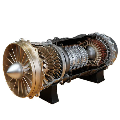 LinkMejor 1/10 WS-15 Turbofan Frighter Engine Model DIY Assembly Kit Excellent STEAM Education Science Discovery Toys Kids Children Gifts