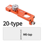 Drilling Jig for 20 30 40 Series Aluminum Profiles Quick Positioning Tapping Locator 6061 Anodized Alloy