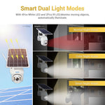 [US Direct] LinkMejor QF280 1080P Solar Powered WiFi PTZ Security Camera Night Vision Two-way Audio IP66 Waterproof CCTV Home Surveillcance Cameras