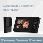 Yiroka MK-4XBSZJA 2.4G Video Doorbell with 4.3-inch Indoor Monitor Support IR Night Vision Two-way Intercom Smart Home Visual Door Bell
